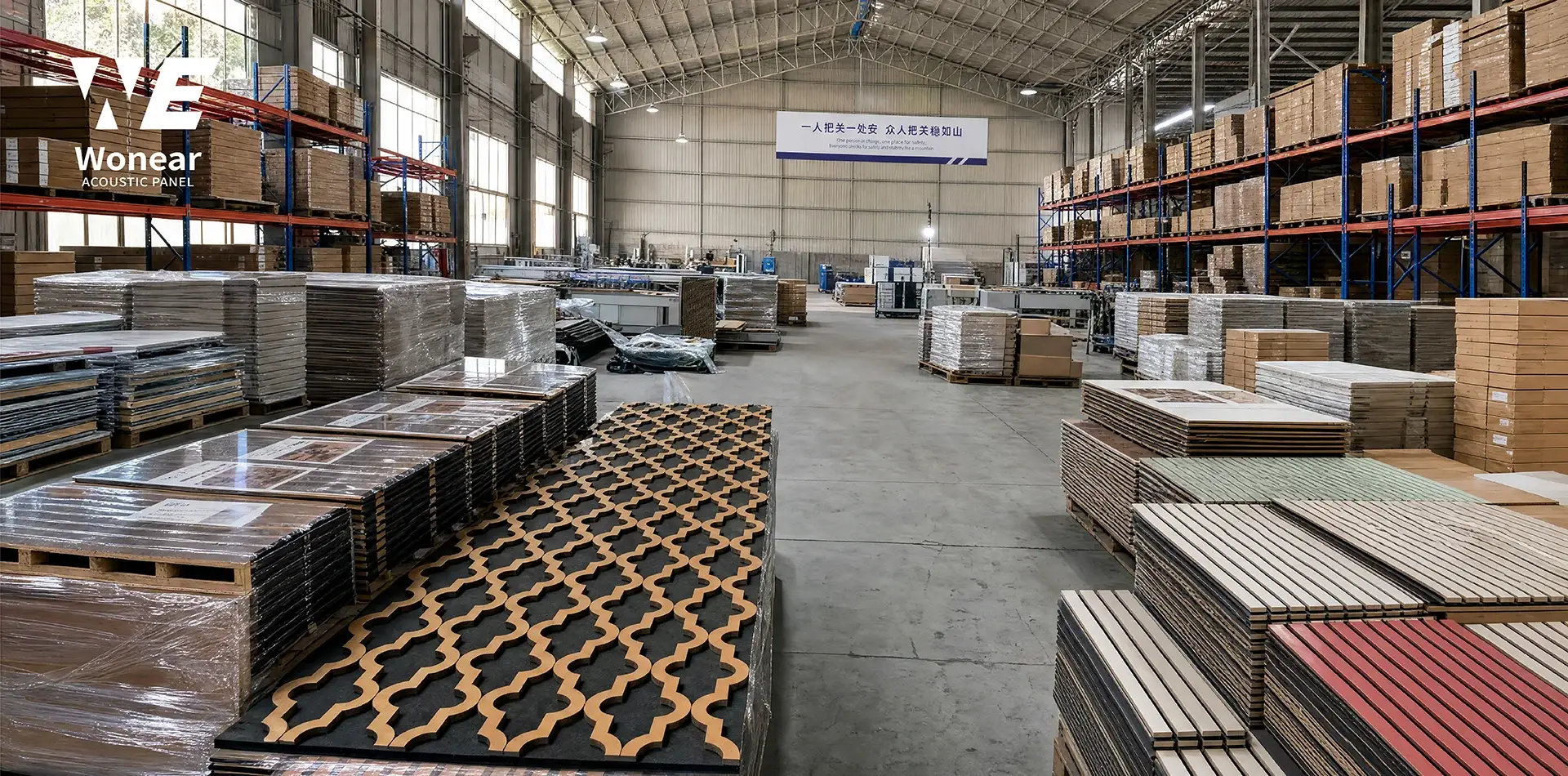 Fabrik für MDF-Akustikplatten in China