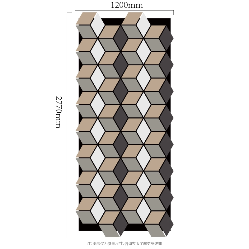 3D-Würfelsäule, modulares MDF-auf-PET-Akustikwandpaneel