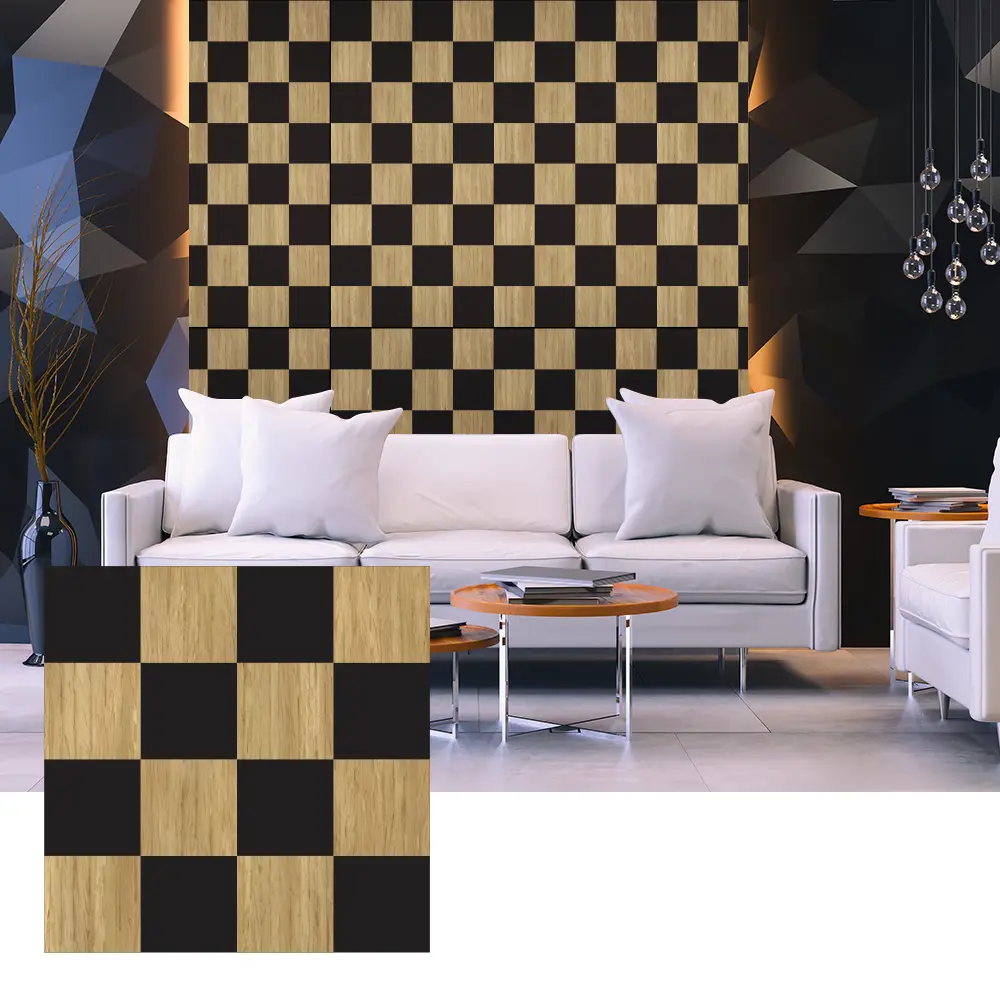 3D-Akustikplatten aus Holzfurnier für die Innenwandgestaltung 3D-Akustikplatten aus Holzfurnier für die Innenwandgestaltung