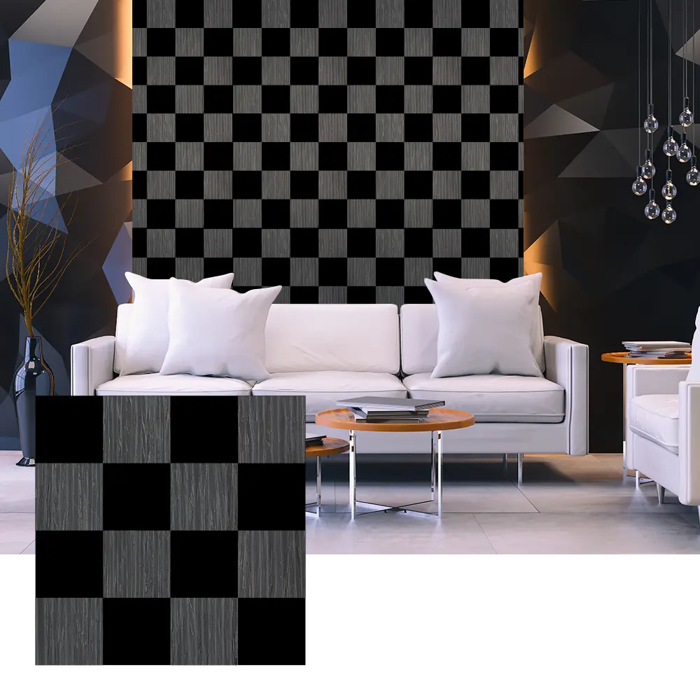 3D-Akustikplatten aus Holzfurnier für die Innenwandgestaltung