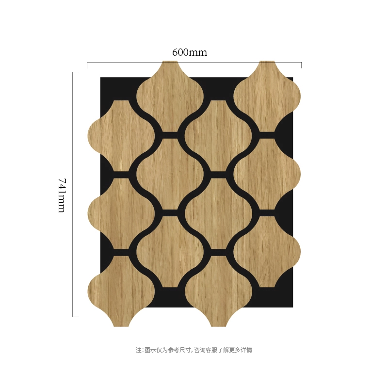 Modulares MDF-auf-PET-Akustikwandpaneel von Clover Chain Modulares MDF-auf-PET-Akustikwandpaneel von Clover Chain