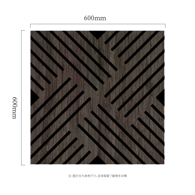 Crossline Diagonal MDF-auf-PET-Akustikwandpaneel Crossline Diagonal MDF-auf-PET-Akustikwandpaneel