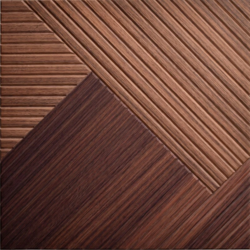 Wonear Retail Showroom Patchwork-Akustikplatte aus Holz