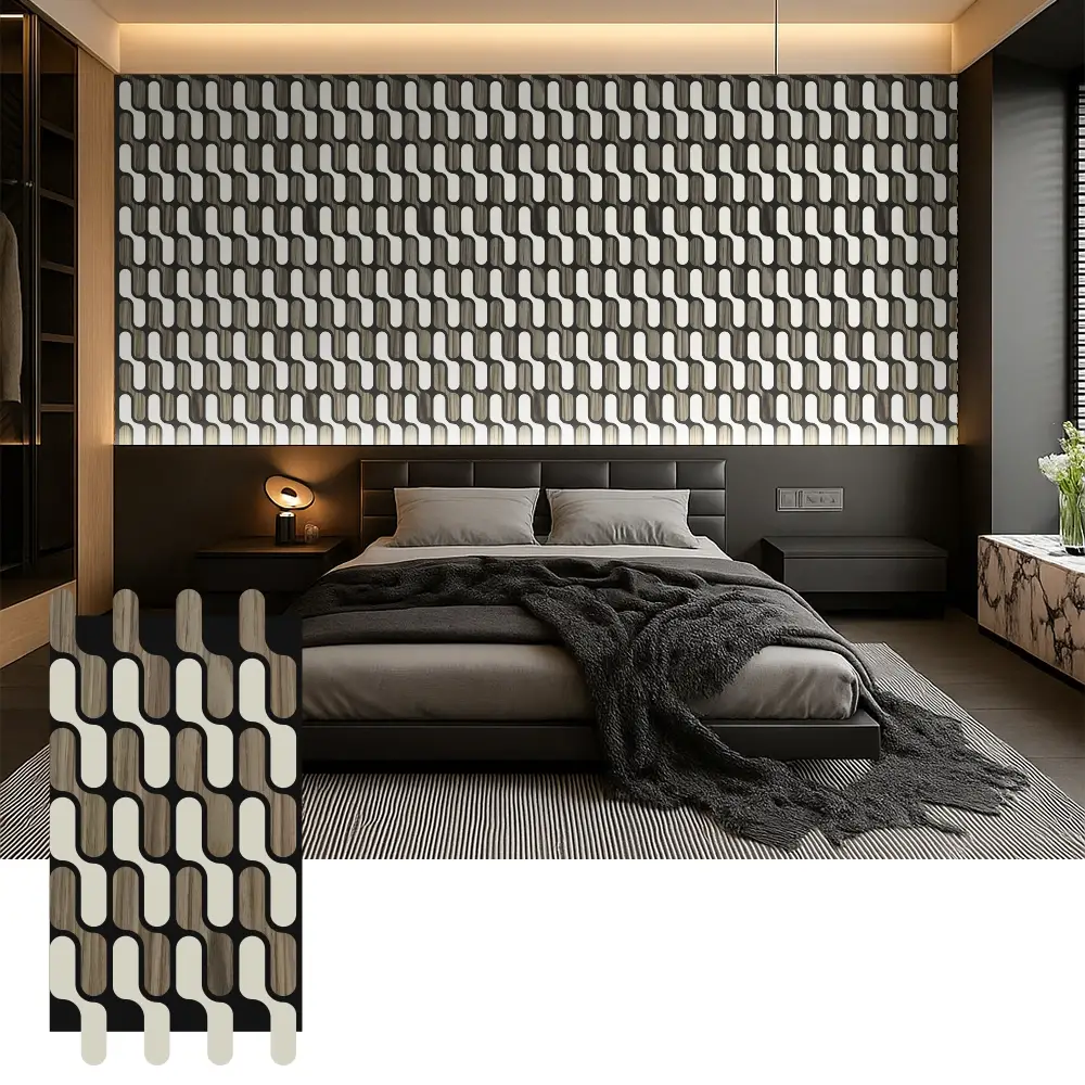 Akustikplatten aus Holz zur Schalldämmung im Schlafzimmer